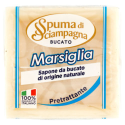 SPUMA DI SCIAMPAGNA BUCATO MARSIGLIA SAPONE DA BUCATO DI ORIGINE NATURALE 250 G