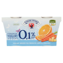 STERZING VIPITENO YAOURT PEAU GRASSE 0,1% À L'ORANGE CAROTTE ET GINGEMBRE 2 X 125 G