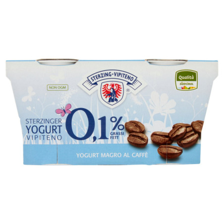 STERZING VIPITENO 0.1% FAT SKIN YOGURT WITH COFFEE 2 X 125 G