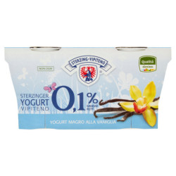 STERZING VIPITENO 0.1% FAT SKIN VANILLA YOGURT 2 X 125 G