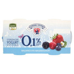 STERZING VIPITENO 0.1% FAT SKIN YOGURT WITH BERRIES 2 X 125 G