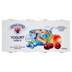 ESTERZADO VIPITENO YOGUR DE FRUTAS ENTERAS 2 ARÁNDANOS, 2 FRUTAS Y CEREALES, 2 CEREZA, 2 MELOCOTÓN 8 X 125 G