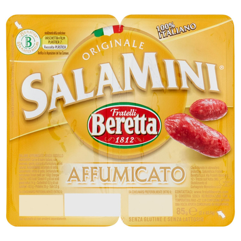 FRATELLI BERETTA SMOKED SALAMINI 2 X 42.5 G