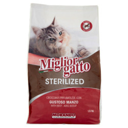 MIGLIORGATTO STERILIZED CRISPY DELICACIES WITH TASTY BEEF 1.5 KG