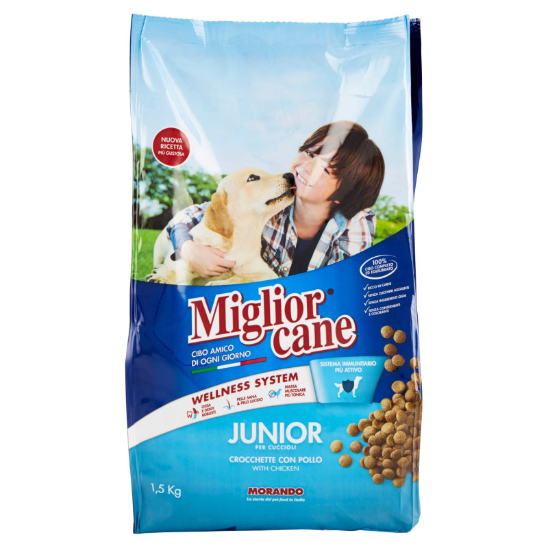 MIGLIORCANE CROQUETAS JUNIOR CON POLLO 1,5 KG