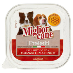 MIGLIORCANE I PREFERITI PATÈ RUSTICO CON MANZO E TACCHINO 150 G