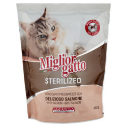 BEST CAT DELICACIAS CRUJIENTES ESTERILIZADAS CON DELICIOSO SALMÓN 400 G