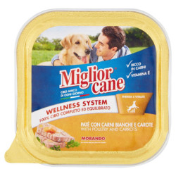 PÂTÉ MIGLIORCANE À LA VIANDE BLANCHE ET CAROTTES 150 G