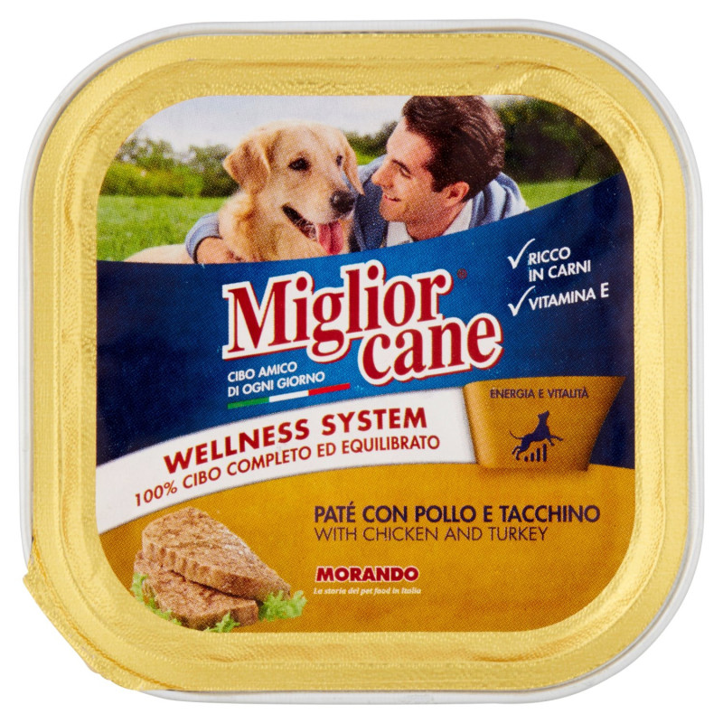 PÂTÉ DE MIGLIORCANE AU POULET ET DINDE 150 G