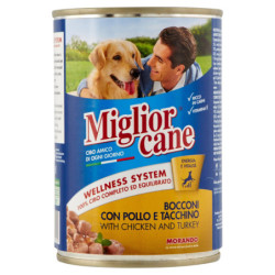 BOUCHES DE MIGLIORCANE AU POULET ET DINDE 405 G