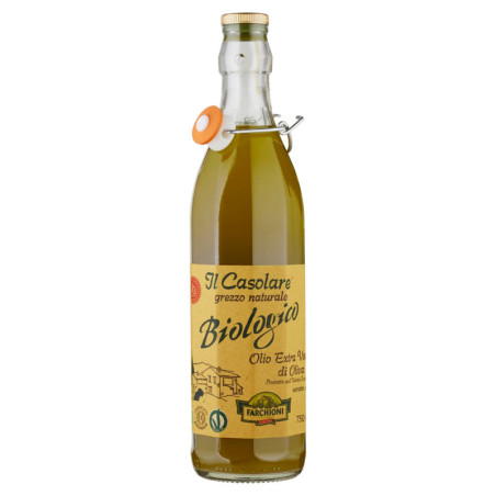 FARCHIONI IL CASOLARE GREZZO NATURALE BIOLOGICO OLIO EXTRA VERGINE DI OLIVA 750 ML