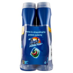 DASH POWER LIQUID WASHING MACHINE DETERGENT, EXTRA-SANITIZING ACTION, 2X18 WASHES: 36 WASHES 2X900ML