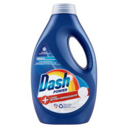 DASH POWER LIQUID WASHING MACHINE DETERGENT + EXTRA-SANITIZING ACTION 18 WASHES 990 ML