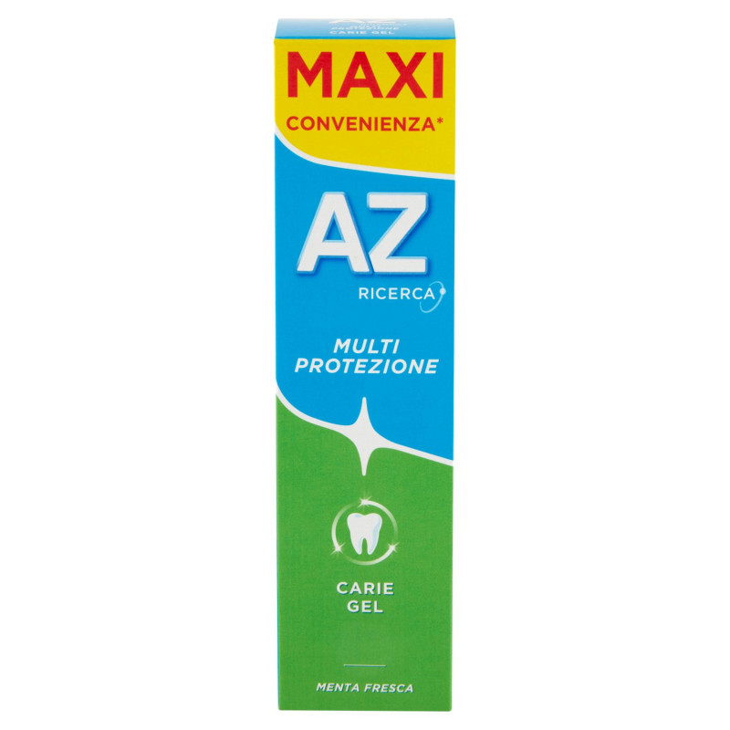 AZ DENTIFRICIO MULTI PROTEZIONE CARIE GEL MENTA FRESCA 75 ML + 10 ML