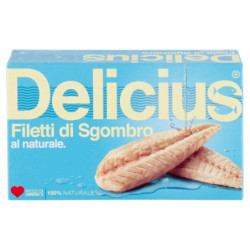 DELICIUS FILETES DE CABALLA AL NATURAL 125 G