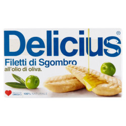 DELICIUS FILETES DE MACKERE EN ACEITE DE OLIVA 125 G