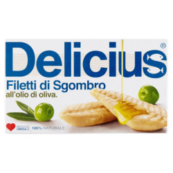 DELICIUS FILETES DE MACKERE EN ACEITE DE OLIVA 125 G