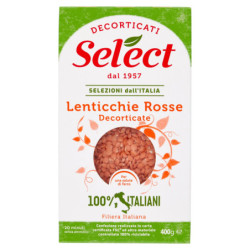 SELECT SELECTIONS FROM ITALY SHELLED RED LENTILS 400 G