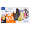 TULIP TOP BLACK DISPOSABLE BLACK NITRILE GLOVES WITHOUT POWDER SIZE 7-7.5 100 PCS