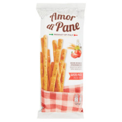 AMOR DI PANE BREADSTICKS WITH ONLY EXTRA VIRGIN OLIVE OIL PIZZA FLAVOR 125 G