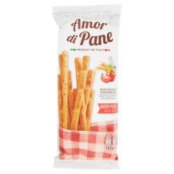 AMOR DI PANE BREADSTICKS WITH ONLY EXTRA VIRGIN OLIVE OIL PIZZA FLAVOR 125 G