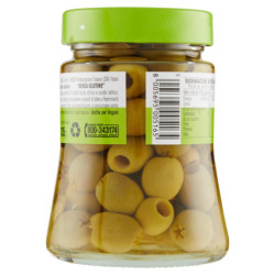 D'AMICO PITTED GREEN OLIVES 290 G