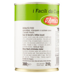 D'AMICO I ALCACHOFAS FÁCIL DE COCINAR 380 G