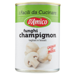 D'AMICO I EASY TO COOK CHAMPIGNON MUSHROOMS, CUT AND BOILED 400 G