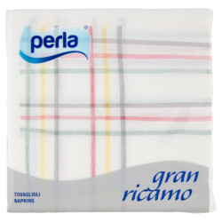 SERVIETTES À BRODERIE PERLA GRAN 45 PCS