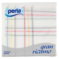 SERVILLETAS BORDADO PERLA GRAN 45 UNIDADES