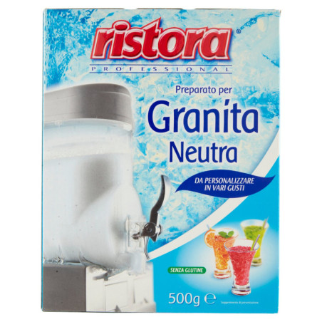 RISTORA PRÉPARATION PROFESSIONNELLE POUR GRANITÉ NEUTRE 500 G