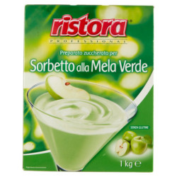 RISTORA PROFESSIONAL PRÉPARATION SUCRÉE POUR SORBET POMME VERTE 1 KG