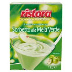 RISTORA PROFESSIONAL SUGARED PREPARATION FOR GREEN APPLE SORBET 1 KG