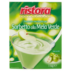 RISTORA PROFESSIONAL SUGARED PREPARATION FOR GREEN APPLE SORBET 1 KG