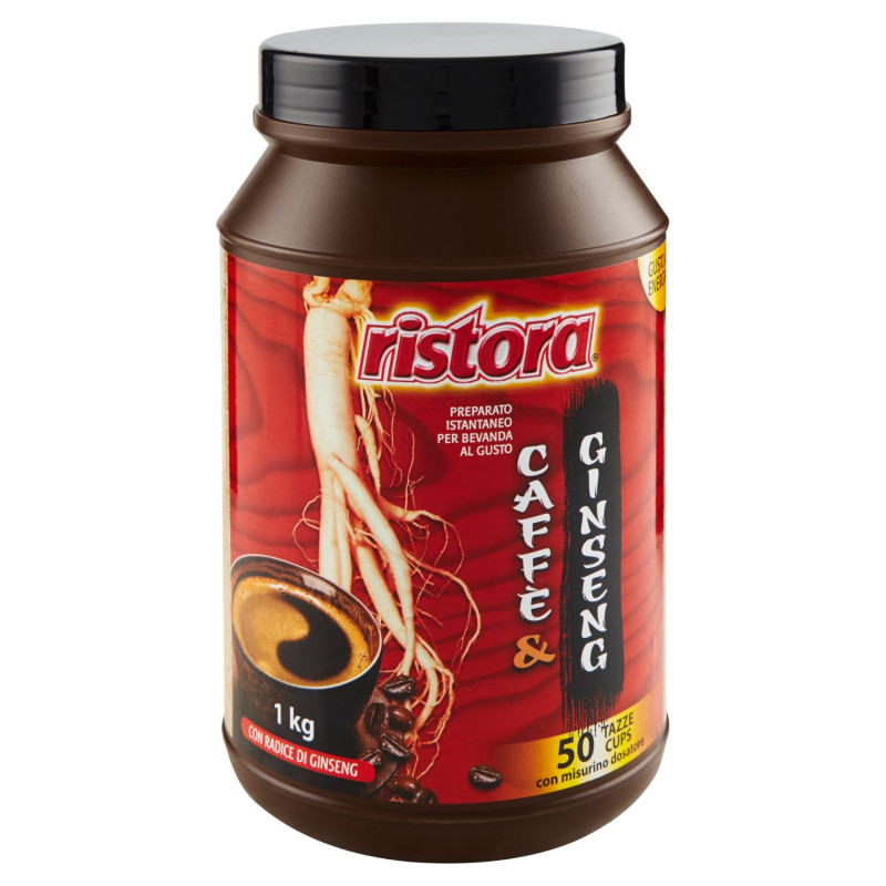 RISTORA MEZCLA INSTANTÁNEA PARA BEBIDA SABOR CAFÉ Y GINSENG 1 KG