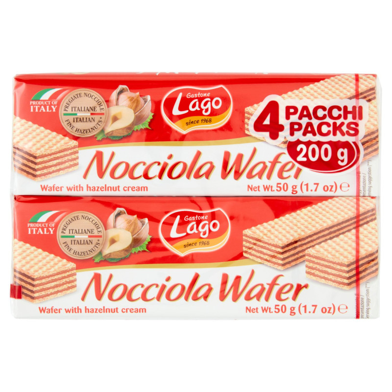 GASTONE LAGO NOCCIOLA WAFER 4 X 50 G