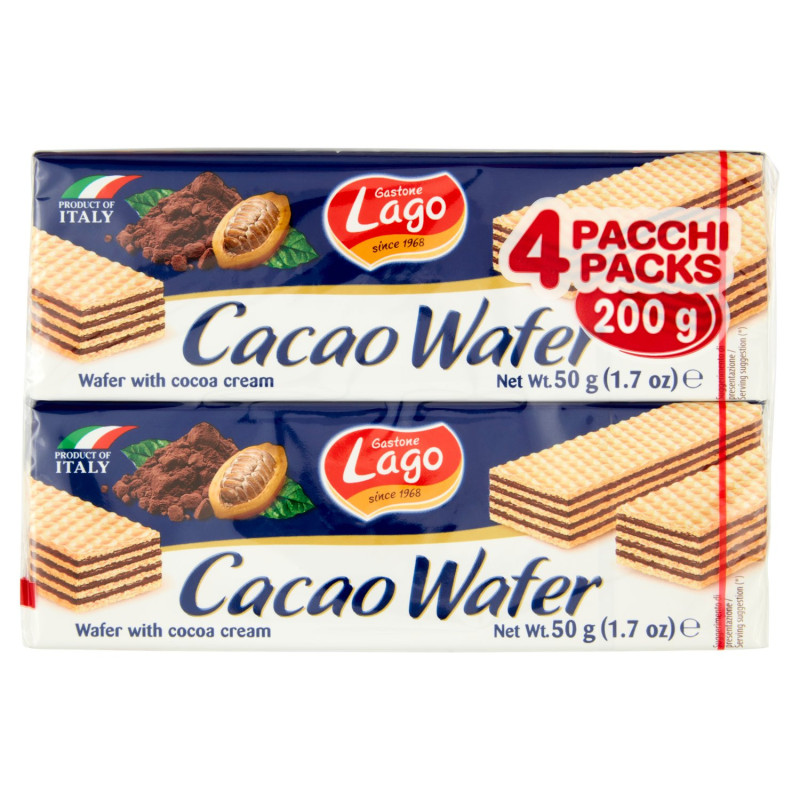 GASTONE LAGO CACAO WAFER 4 X 50 G