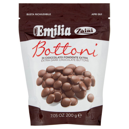 ZÀINI EMILIA BOTTONI DI CIOCCOLATO FONDENTE EXTRA 200 G