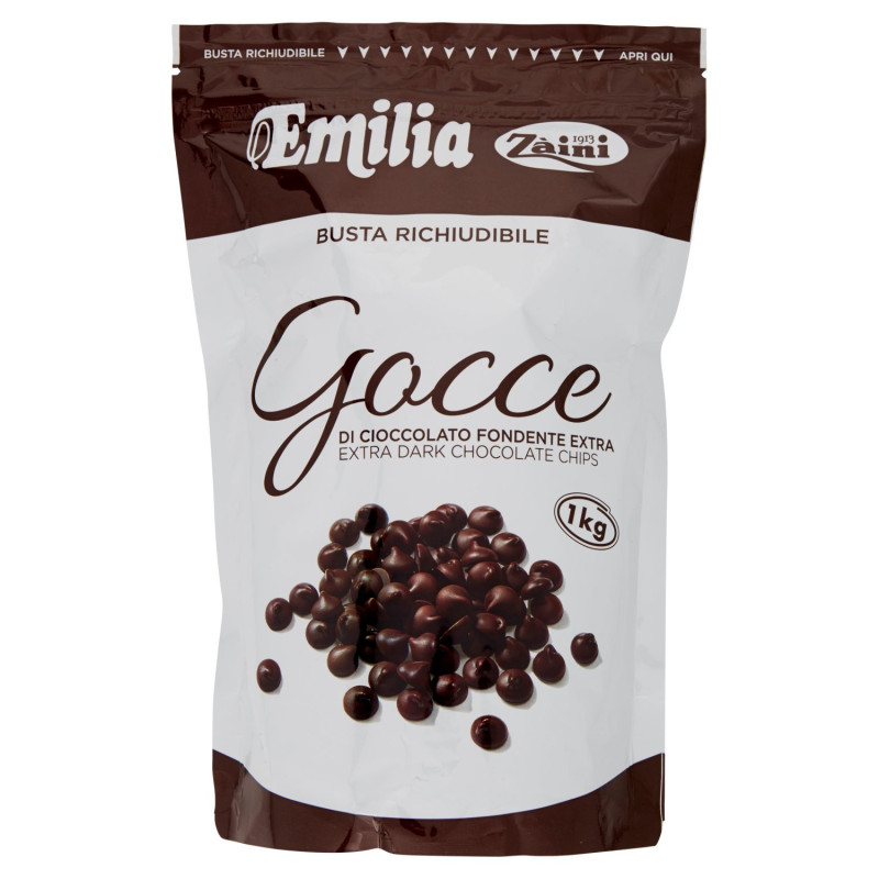 ZÀINI EMILIA GOUTTES DE CHOCOLAT NOIR EXTRA 1000 G