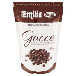 ZÀINI EMILIA GOTAS DE CHOCOLATE EXTRA NEGRO 1000 G