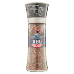 LA DROGHERIA 1880 BBQ PORK & RIBS HOT & SPICY CON PEPERONCINO E PEPE NERO 105 G