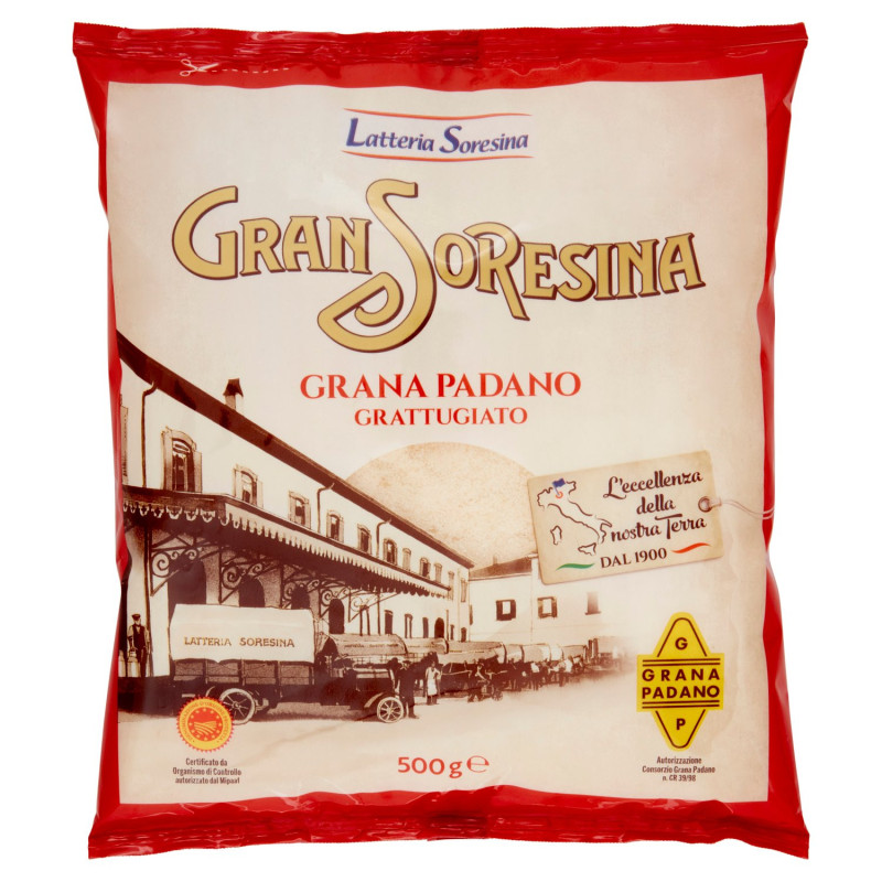 GRAN SORESINA GRANA PADANO DOP GRATTUGIATO 500 G