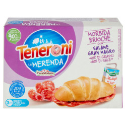 CASA MODENA TENERONI LA MERENDA MORBIDA BRIOCHE CON SALAME GRAN MAGRO 170 G