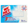 Wc Net - Tavoletta Candeggina 3 Effect, Tavoletta Solida per WC, Azione Pulente e Sbiancante, 2 pz