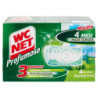 WC NET - TAVOLETTA PROFUMOSO 3 EFFECT, DETERGENTE IGIENIZZANTE SOLIDO WC, MOUNTAIN FRESH, 4 PEZZI