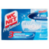 WC NET - 3 EFFECT SCENTED TABLET, SOLID SANITIZING WC CLEANER, OCEAN FRESH, 4 PIECES