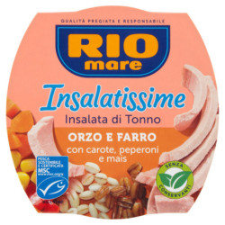 RIO MARE SALATE THUNFISCH, GERSTE UND DINKEL SALAT MIT KAROTTEN, PAPRIKA UND MAIS 160 G