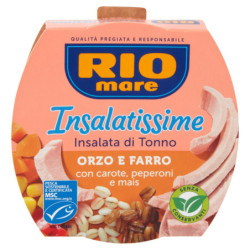 Rio mare Insalatissime Insalata di Tonno Orzo e Farro con carote, peperoni e mais 160 g