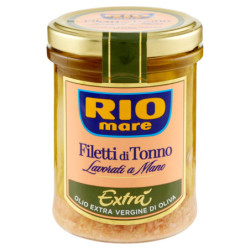 FILETES DE ATÚN RIO MARE EN ACEITE DE OLIVA VIRGEN EXTRA 180 G