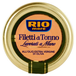 FILETES DE ATÚN RIO MARE EN ACEITE DE OLIVA VIRGEN EXTRA 180 G